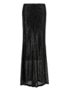 Le Twins Sequin-embellishment Maxi Skirt In Black