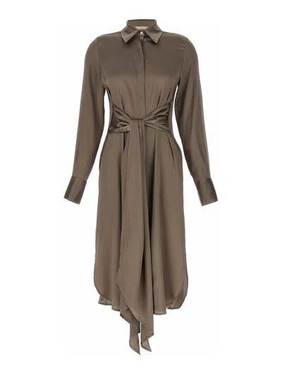 Le Twins Cervia Dress In Brown