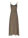 Le Twins Brown Flora Dress In Brown
