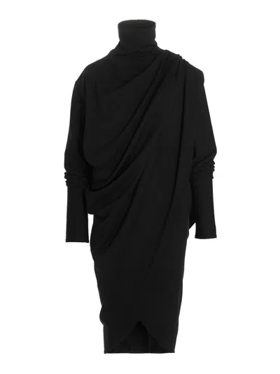 LE TWINS VESTIDO MIDI - NEGRO