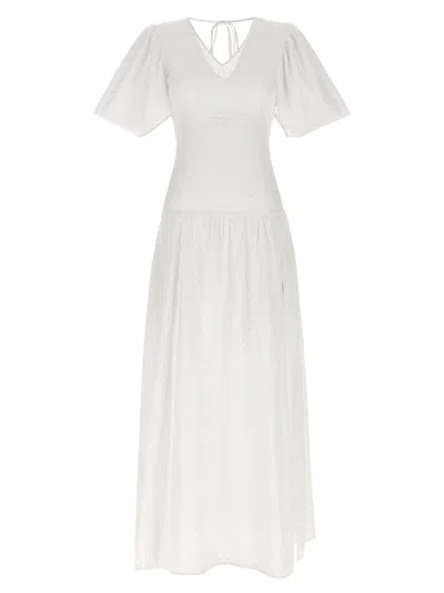LE TWINS WHITE ROSELLINA DRESS