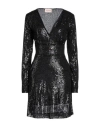 Le Twins Woman Short Dress Black Size L Polyamide In Black