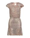 Le Twins Woman Short Dress Platinum Size M Polyamide In Grey