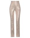 Le Twins Woman Pants Gold Size M Polyamide