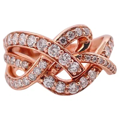 Pre-owned Le Vian 0.85ctw H-i Si1 Diamond Ring Set In 14k Rose Gold In Red