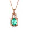 Le Vian ® 14 Rose Gold 1.76 Ct. Tw. Diamond & Gemstone Pendant Necklace Necklace