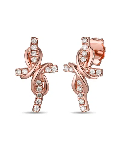 Le Vian 14k 0.01 Ct. Tw. Diamond Earrings In Pink