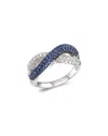 Le Vian 14k 0.02 Ct. Tw. Diamond & Sapphire Eternity Ring