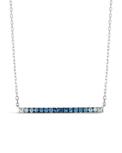 Le Vian 14k 0.02 Ct. Tw. Sapphire Necklace In Metallic