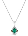 Le Vian 14k 0.31 Ct. Tw. Diamond & Emerald Pendant