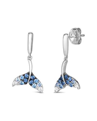 Le Vian ® 14k 0.48 Ct. Tw. Sapphire Drop Earrings In Metallic