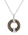 Le Vian Ladies Chocolate Diamond Necklaces Set In 14k Vanilla Gold