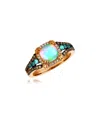 Le Vian 14k 0.70 Ct. Tw. Diamond & Opal Eternity Ring