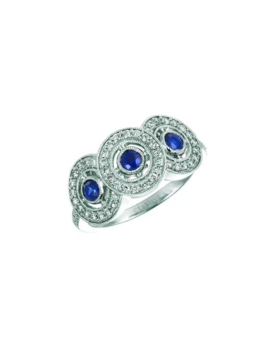 LE VIAN LE VIAN 14K 0.70 CT. TW. DIAMOND & SAPPHIRE RING
