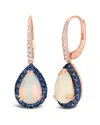 Le Vian 14k 0.86 Ct. Tw. Diamond & Opal Earrings