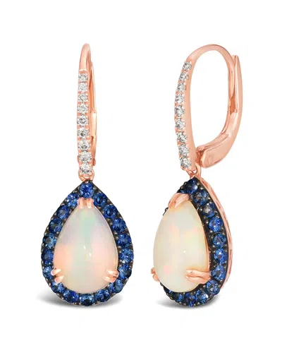 Le Vian 14k 0.86 Ct. Tw. Diamond & Opal Earrings In Gold