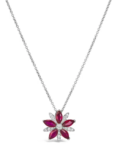 LE VIAN LE VIAN® 14K 0.89 CT. TW. DIAMOND & RUBY PENDANT
