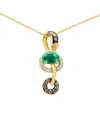 Le Vian ® 14k 0.92 Ct. Tw. Diamond & Emerald Necklace