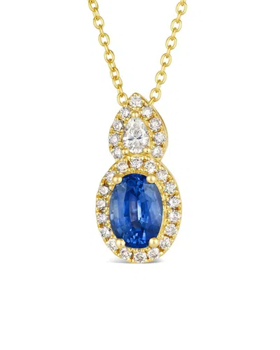 Le Vian ® 14k 0.97 Ct. Tw. Diamond & Sapphire Pendant In Yellow