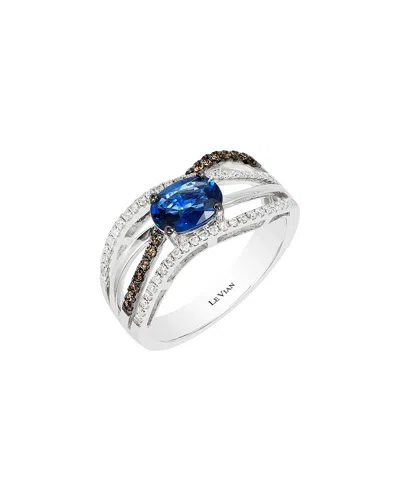 LE VIAN LE VIAN 14K 0.98 CT. TW. DIAMOND & SAPPHIRE RING
