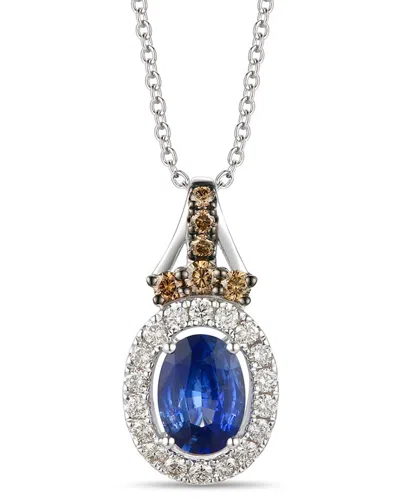 Le Vian 14k 1.00 Ct. Tw. Diamond & Ceylon Sapphire Pendant Necklace