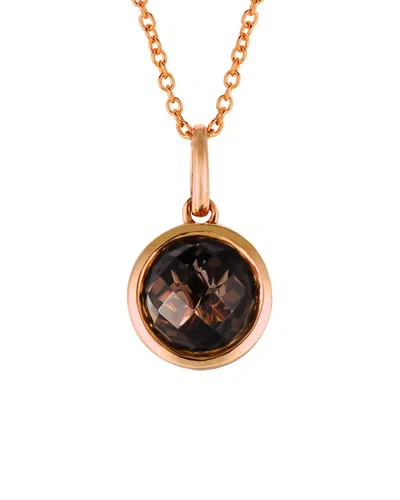 Le Vian 14k 1.00 Ct. Tw. Smoky Quartz Pendant Necklace In Brown