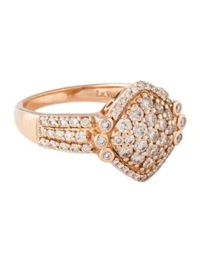 Pre-owned Le Vian 14k 1.00ctw Diamond Halo Cocktail Ring In Multicolor