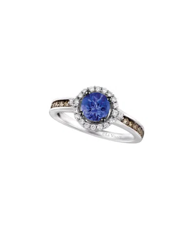 Le Vian 14k 1.02 Ct. Tw. White & Chocolate Diamond & Tanzanite Ring