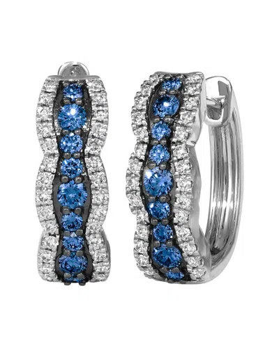 Le Vian 14k 1.09 Ct. Tw. Diamond & Sapphire Earrings In Blue