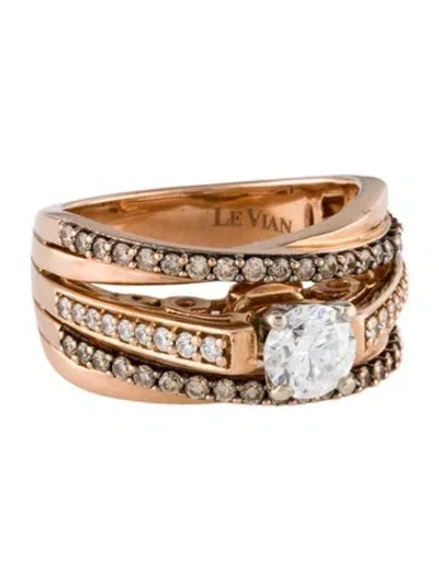 Pre-owned Le Vian 14k 1.14ctw Diamond Engagement Ring In Multicolor