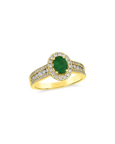 Le Vian ® 14k 1.21 Ct. Tw. Diamond & Emerald Cocktail Ring In Gold