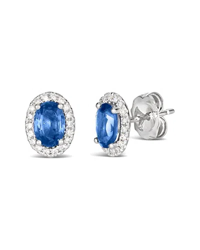 Le Vian ® 14k 1.21 Ct. Tw. Diamond & Sapphire Studs Earrings In Blue