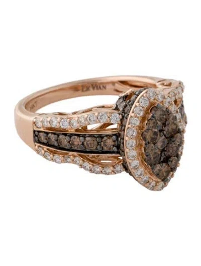 Pre-owned Le Vian 14k 1.24ctw Diamond Cocktail Ring In Multi