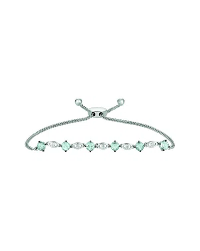 Le Vian 14k 1.25 Ct. Tw. Diamond & Aquamarine Bracelet In Green