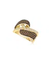 Le Vian Ladies Euphoria Chocolate Rings Set In 14k Honey Gold