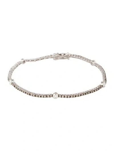 Pre-owned Le Vian 14k 1.25ctw Diamond Link Bracelet, 7" In Multi