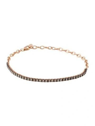 Pre-owned Le Vian 14k 1.26ctw Tennis Bracelet, 8.25" In Multicolor
