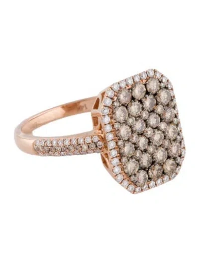 Pre-owned Le Vian 14k 1.42ctw Diamond Cocktail Ring In Multi