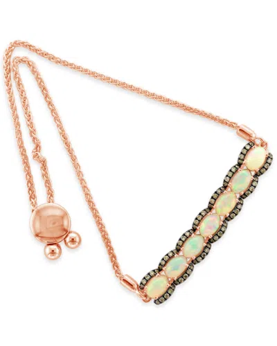 LE VIAN LE VIAN 14K 1.46 CT. TW. DIAMOND & OPAL BRACELET