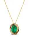 Le Vian ® 14k 1.47 Ct. Tw. Diamond & New Emerald Pendant Necklace