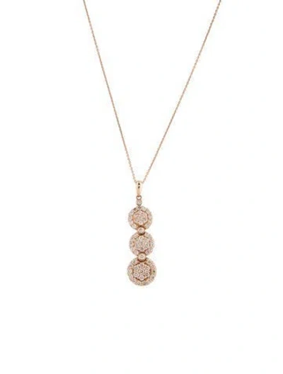 Pre-owned Le Vian 14k 1.50ctw Diamond Pendant Necklace, 20" In Multicolor