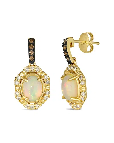 Le Vian ® 14k 1.63 Ct. Tw. Diamond & Opal Drop Earrings In Gold