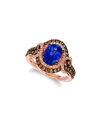 Le Vian 14k 1.70 Ct. Tw. Diamond & Tanzanite Eternity Ring In Blue