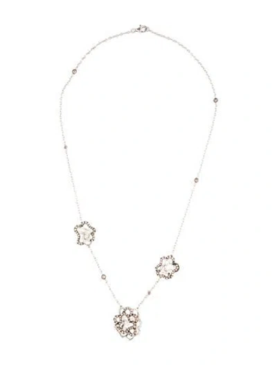 Pre-owned Le Vian 14k 1.70ctw Diamond Station Necklace, 18" In Multicolor