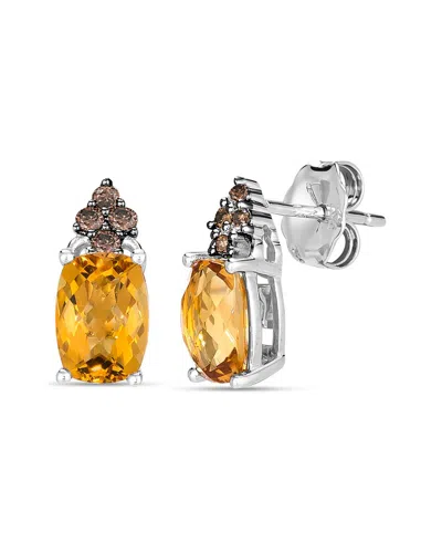 Le Vian ® 14k 1.74 Ct. Tw. Diamond & Citrine Earrings