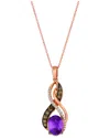Le Vian 14k 1.76 Ct. Tw. Diamond & Amethyst Pendant