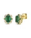 Le Vian ® 14k 1.78 Ct. Tw. Diamond & Emerald Stud Earrings