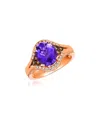 Le Vian 14k 1.91 Ct. Tw. Diamond & Amethyst Eternity Ring