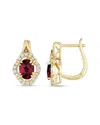 Le Vian 14k 1.99 Ct. Tw. Diamond & Rhodolite Earrings