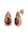 Le Vian 14k 2.01 Ct. Tw. Diamond & Garnet Earrings